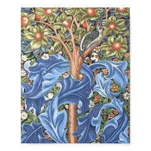 William Morris Woodpecker Tapestry Floral Vintage Poster
