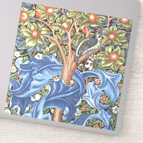 William Morris Woodpecker Tapestry Floral Vintage Sticker