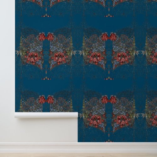 William morris wreath floral textile art wallpaper 