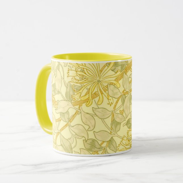 William Morris - Yellow Honeysuckle Mug (Front Left)