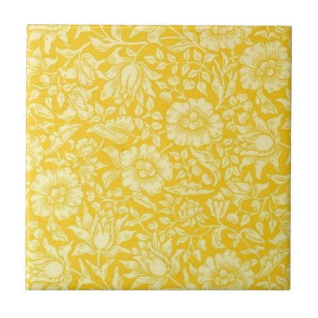 William Morris - Yellow Mallow Tile