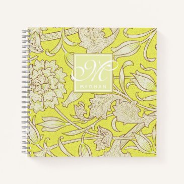William Morris - Yellow Wild Tulips & Monogram