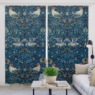 William Morris's (1834-1896) Birds famous pattern. Blackout Curtains