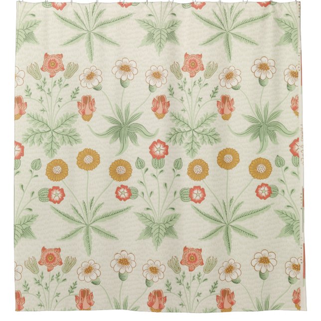 William Morris's (1834-1896) Daisy famous pattern. Shower Curtain (Front)