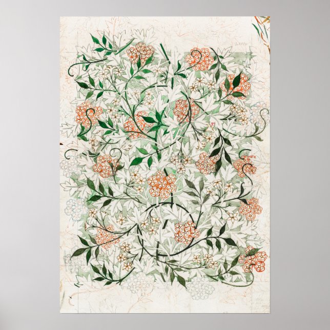 William Morris's (1834-1896) famous Jasmine Poster (Front)