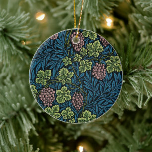 William Morris's Arts & Crafts Grapevine  Ceramic Ornament