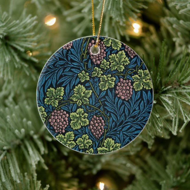 William Morris's Arts & Crafts Grapevine  Ceramic Ornament (Tree)
