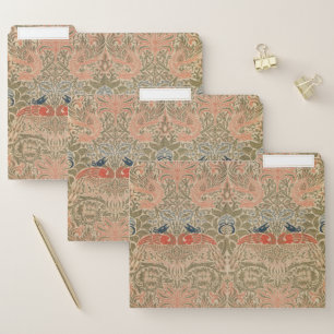 William morris's birds famous pattern   file folder