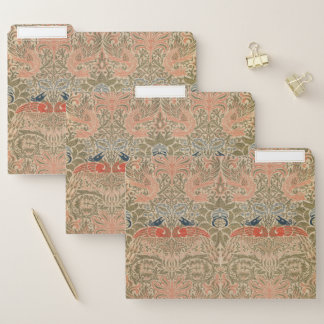 William morris's birds famous pattern   file folder
