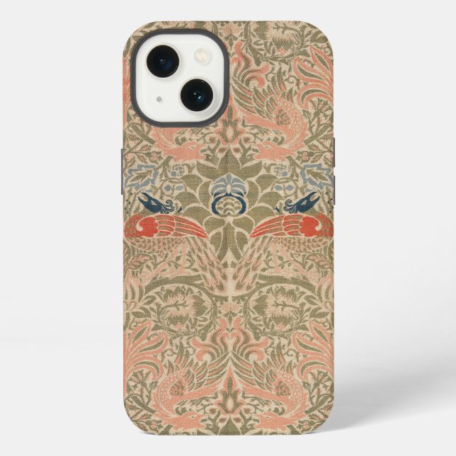 William morris's birds famous pattern  iphone case (Back)