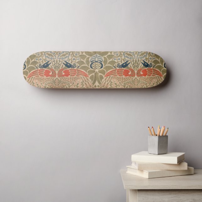 William morris's birds famous pattern  skateboard (Wall Art (Horz))