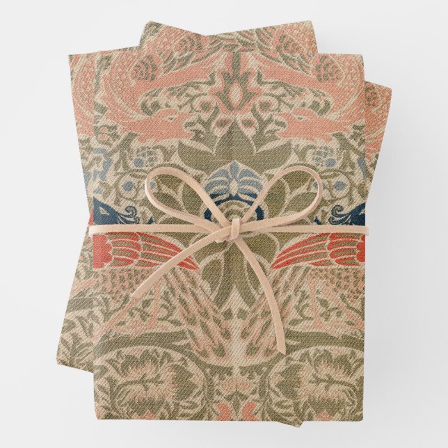 William morris's birds famous pattern   wrapping paper sheets (In situ)