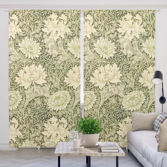 William Morris's Chrysanthemum pattern (1877 Blackout Curtains (Living Room)