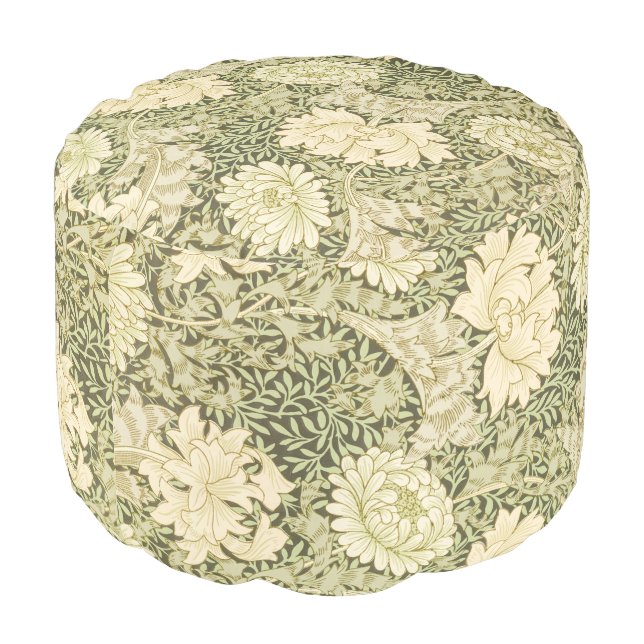 William Morris's Chrysanthemum pattern (1877) Pouf (Angled Front)