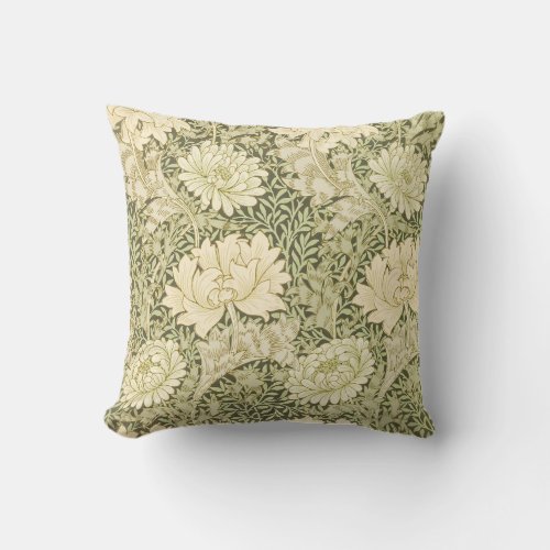 William Morriss Chrysanthemum pattern 1877 Throw Pillow