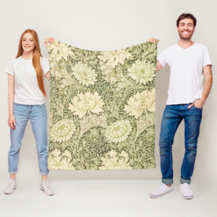 William Morris's Chrysanthemum pattern Fleece Blanket