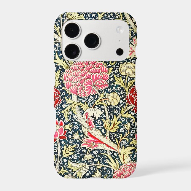 William Morris's Cray famous pattern Iphone Case (Back)