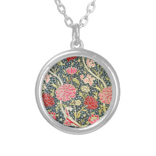 William Morris's Cray famous pattern Silver Plated Necklace