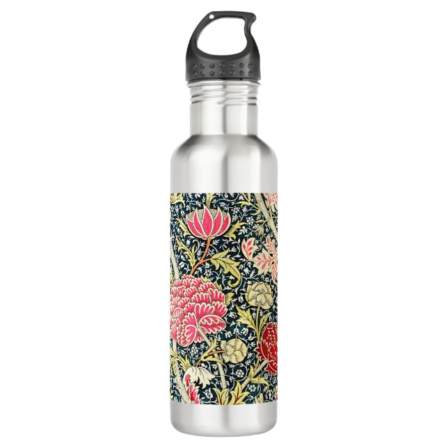 William Morris's Cray famous pattern Stainless Steel Water Bottle (Front)