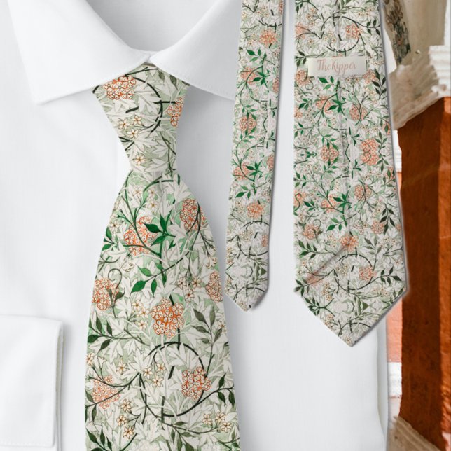 William Morris's Famous Jasmine Floral Pattern Neck Tie (Creator Uploaded)