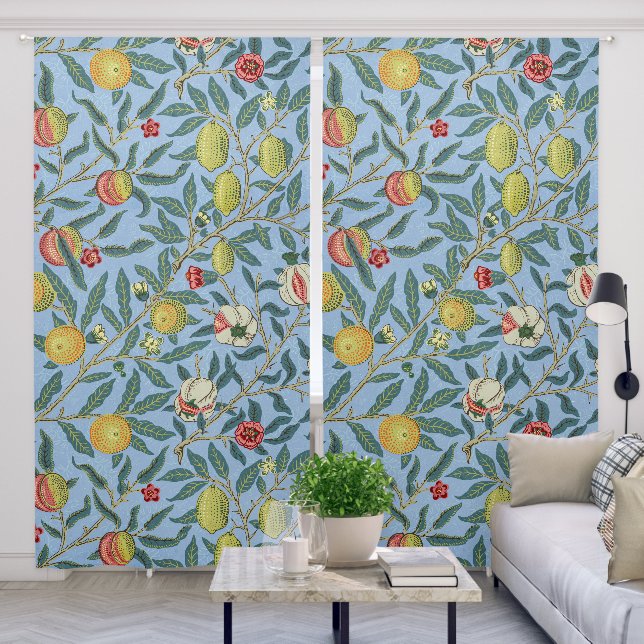 William Morris's Four fruits (1862) famous pattern Blackout Curtains (Living Room)