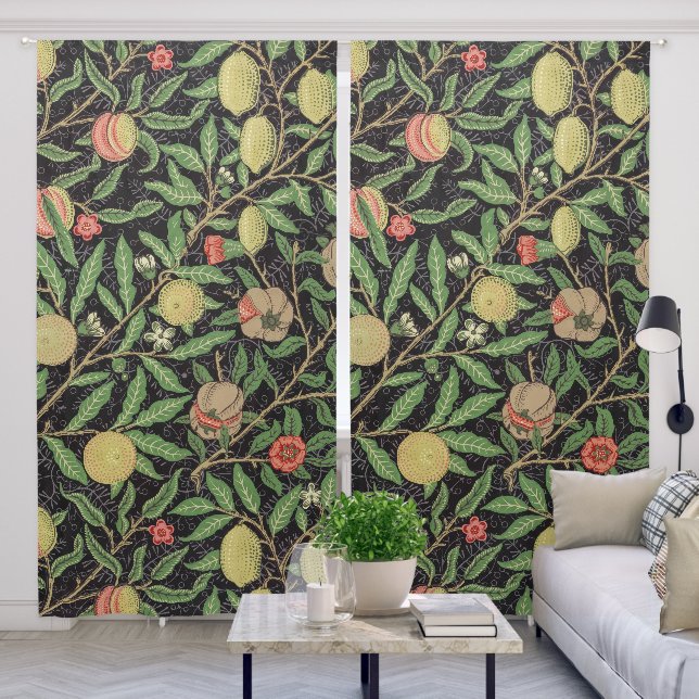 William Morris's Four fruits (1862) famous pattern Blackout Curtains (Living Room)