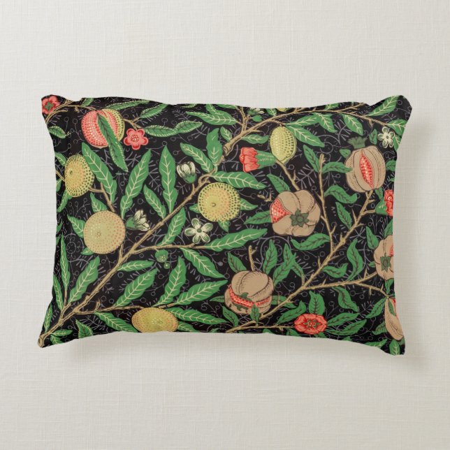 William Morris's Fruit pattern (1862) Accent Pillow (Back)