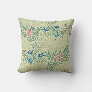 William Morris's Larkspur famous pattern Throw Pillow