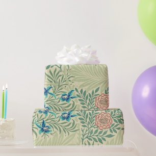 William Morris's Larkspur famous pattern Wrapping Paper