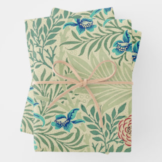 William Morris's Larkspur famous pattern  Wrapping Paper Sheets