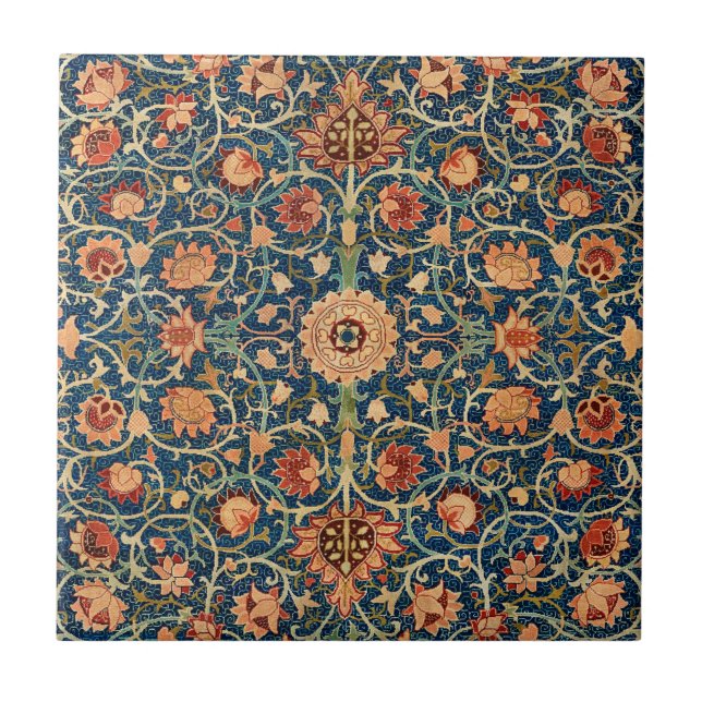 William Morris's Pattern | Holland Park Carpet Ceramic Tile (Front)