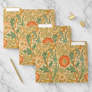 William Morris's Pink and Rose famous pattern File Folder