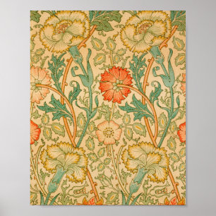 William Morris's Pink and Rose famous pattern Poster