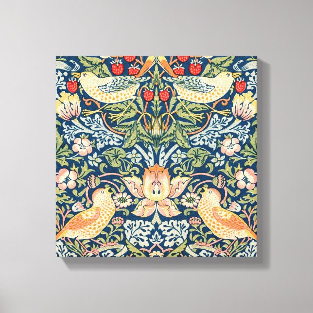 William Morris's Strawberry Thief Canvas Print (Front)