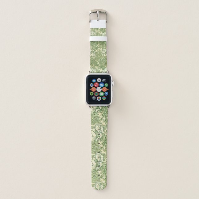 William Morris's Tulip famous pattern  Apple Watch Band (Front)