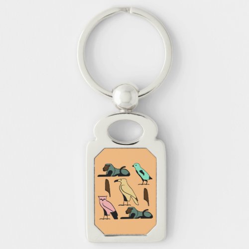 William Name in Hieroglyphs symbols of ancient Egy Keychain