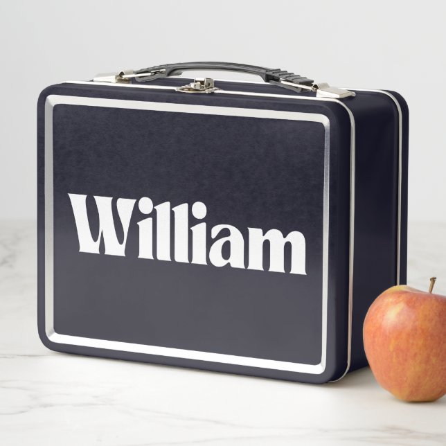 William Name Personalized Metal Lunch Box (In Situ)
