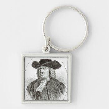 William Penn  Engraved By Josiah Wood Whymper Keychain by bridgemanimages at Zazzle