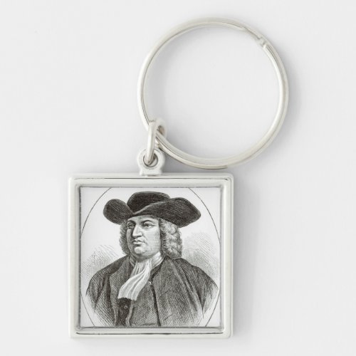 William Penn  engraved by Josiah Wood Whymper Keychain