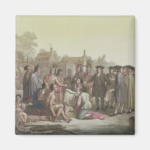 William Penn negotiating the treaty leading to the Magnet