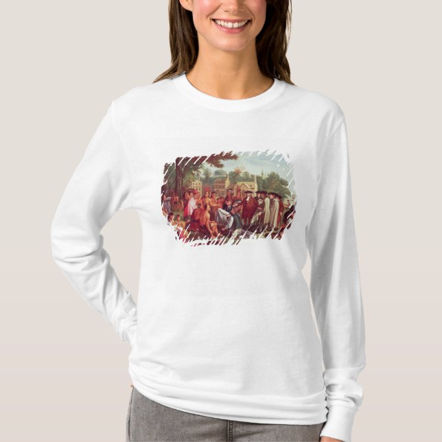 William Penn's Treaty with the Indians in 1683 T-Shirt (Front)