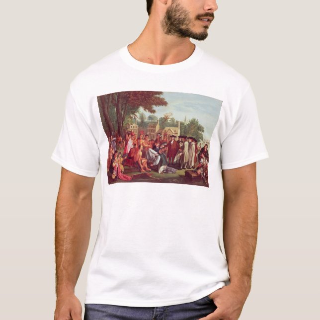 William Penn's Treaty with the Indians in 1683 T-Shirt (Front)