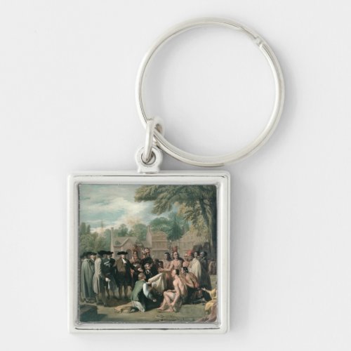 William Penns Treaty with the Indians in Keychain