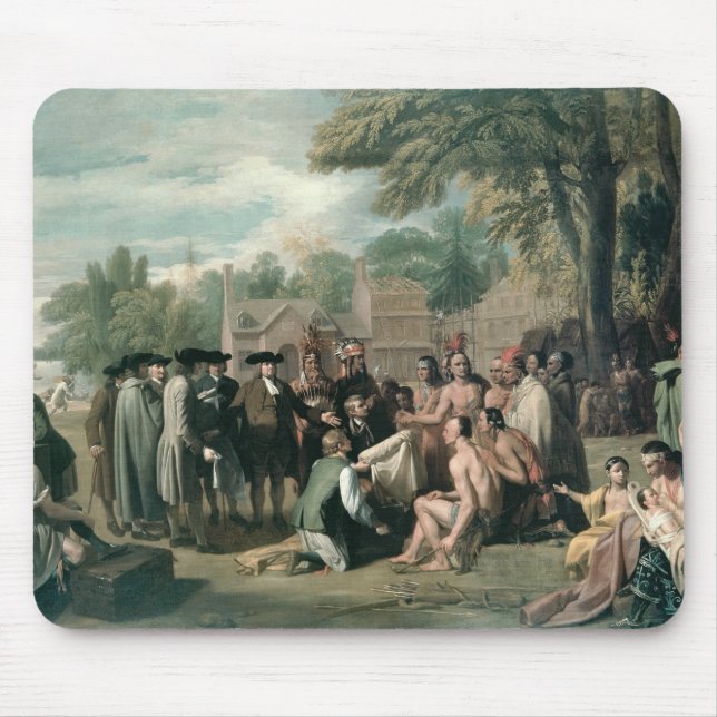 William Penn's Treaty with the Indians in Mouse Pad (Front)