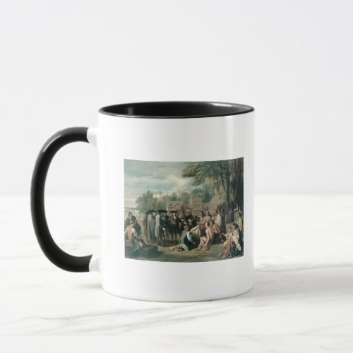 William Penns Treaty with the Indians in Mug