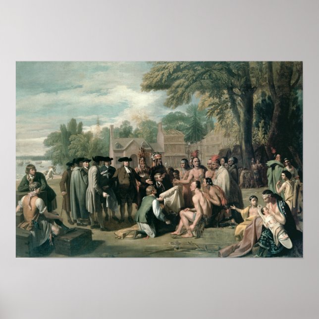 William Penn's Treaty with the Indians in Poster (Front)