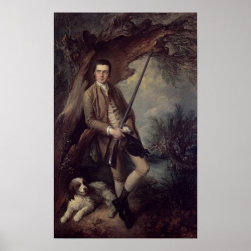 William Poyntz of Midgham and his Dog Amber Poster