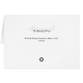 William Ralston, President of Bank of CA. (1384A) (Back Horizontal)