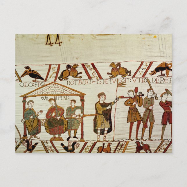 William, Robert de Mortain and Bishop Odo Postcard (Front)