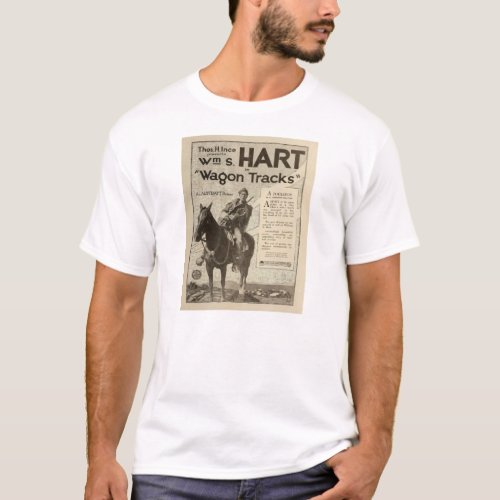 William S Hart 1919 silent movie exhibitor ad T_Shirt